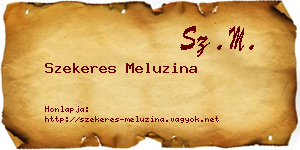 Szekeres Meluzina névjegykártya